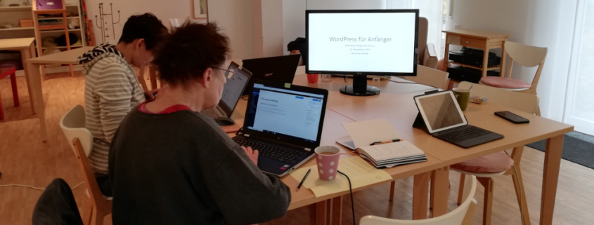 WordPress Schulung, Bielefelder Beginenhof, WP Workshop, Blog