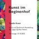 Flyer Kunst im Beginenhof - Vernissage am 15.10.2022