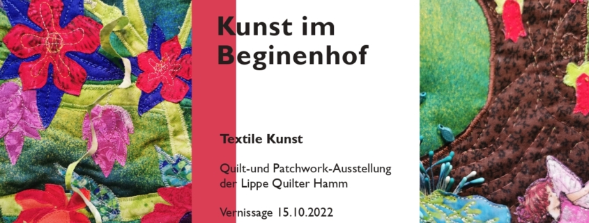 Flyer Kunst im Beginenhof - Vernissage am 15.10.2022
